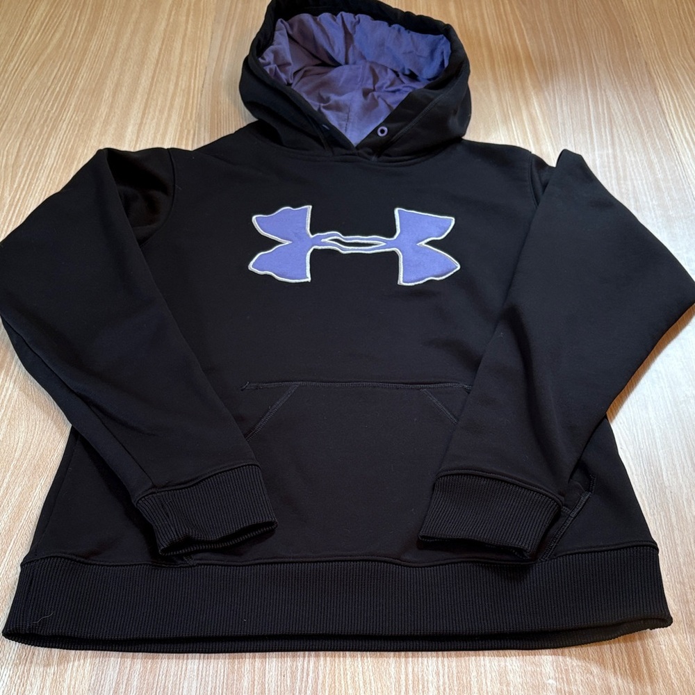 Under Armour hoodie sweatshirt black purple